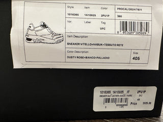 Versace Odissea Women’s Leather White/Pink Sneakers 10.5 US (40.5) 1016365 NIB