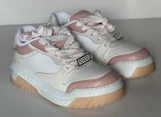 Versace Odissea Women’s Leather White/Pink Sneakers 10.5 US (40.5) 1016365 NIB