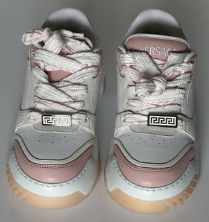 Versace Odissea Women’s Leather White/Pink Sneakers 10.5 US (40.5) 1016365 NIB