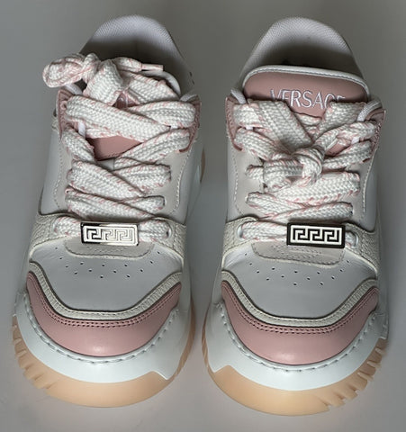 Versace Odissea Women’s Leather White/Pink Sneakers 10.5 US (40.5) 1016365 NIB