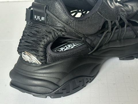Versace Mercury M_VS_01 Men’s Leather Black Sneakers 12 US (45) 1016711 NIB $990