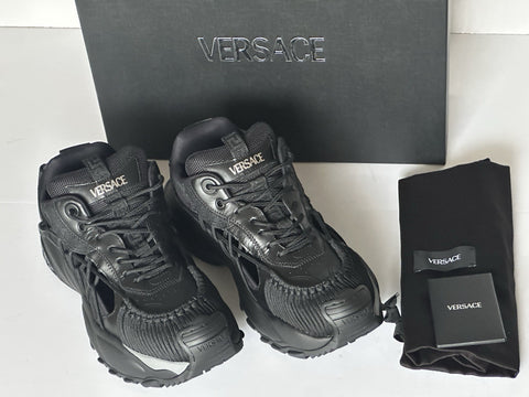Versace Mercury M_VS_01 Men’s Leather Black Sneakers 12 US (45) 1016711 NIB $990
