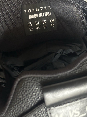 Versace Mercury M_VS_01 Men’s Leather Black Sneakers 12 US (45) 1016711 NIB $990