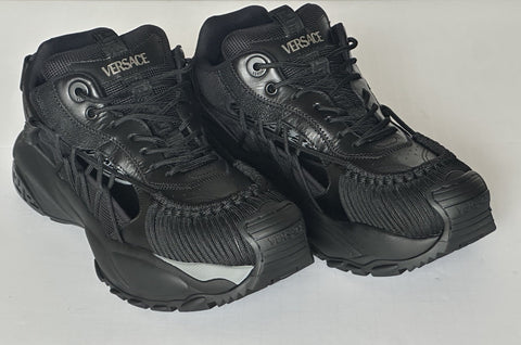 Versace Mercury M_VS_01 Men’s Leather Black Sneakers 12 US (45) 1016711 NIB $990