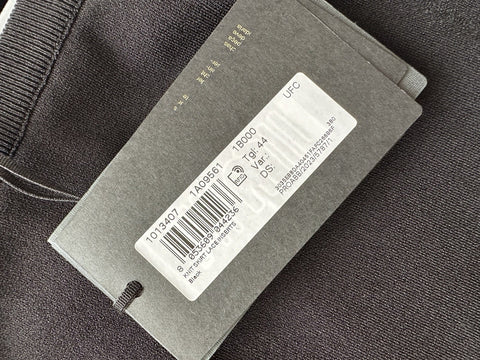 Versace Barocco Lace Knit Midi Skirt Black 44 Euro Italy 1013407 NWT