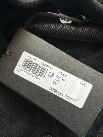 Versace Women's Barocco Lace Cashmere Cardigan Black 40 Euro Italy 1013478 NWT