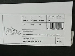 Versace Medusa Men’s White/Black/Blue Sneakers 10 US (43 Eu) 1011942 IT NIB $825