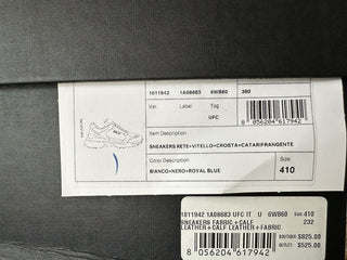 Versace Medusa Men’s White/Black/Blue Sneakers 8 US (41 Eu) 1011942 IT NIB $825