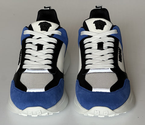 Versace Medusa Men’s White/Black/Blue Sneakers 8 US (41 Eu) 1011942 IT NIB $825