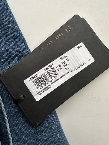 Versace Men’s Denim Stone Washed Medium Blue Jeans 32 US (34”) 1010816 Italy NWT