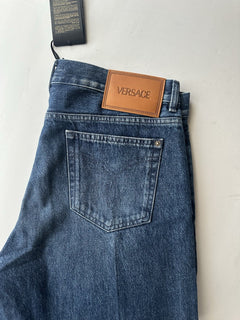 Versace Men’s Denim Stone Washed Medium Blue Jeans 34 US (36”) 1010816 Italy NWT