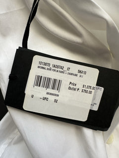 Versace Graphic Print Dress Shirt White & Gold XL (52 Eu) 1013870 IT NWT $1075