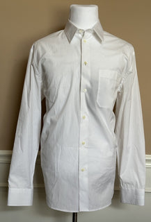 Versace Graphic Print Dress Shirt White & Gold XL (52 Eu) 1013870 IT NWT $1075