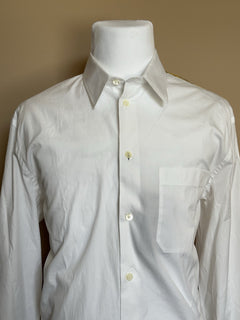 Versace Graphic Print Dress Shirt White & Gold XL (52 Eu) 1013870 IT NWT $1075