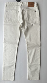 Versace Men’s Rinsed Denim Stretch White Jeans Size 33 US 1011693 IT NWT $750