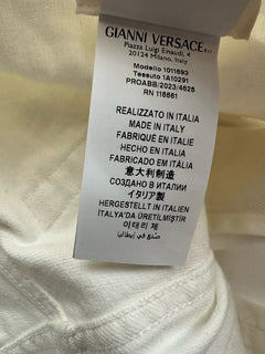 Versace Men’s Rinsed Denim Stretch White Jeans Size 33 US 1011693 IT NWT $750