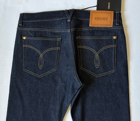 Versace Mens Eco Stretch Denim Dark Blue Jeans 40 US 1011693 NWT $675