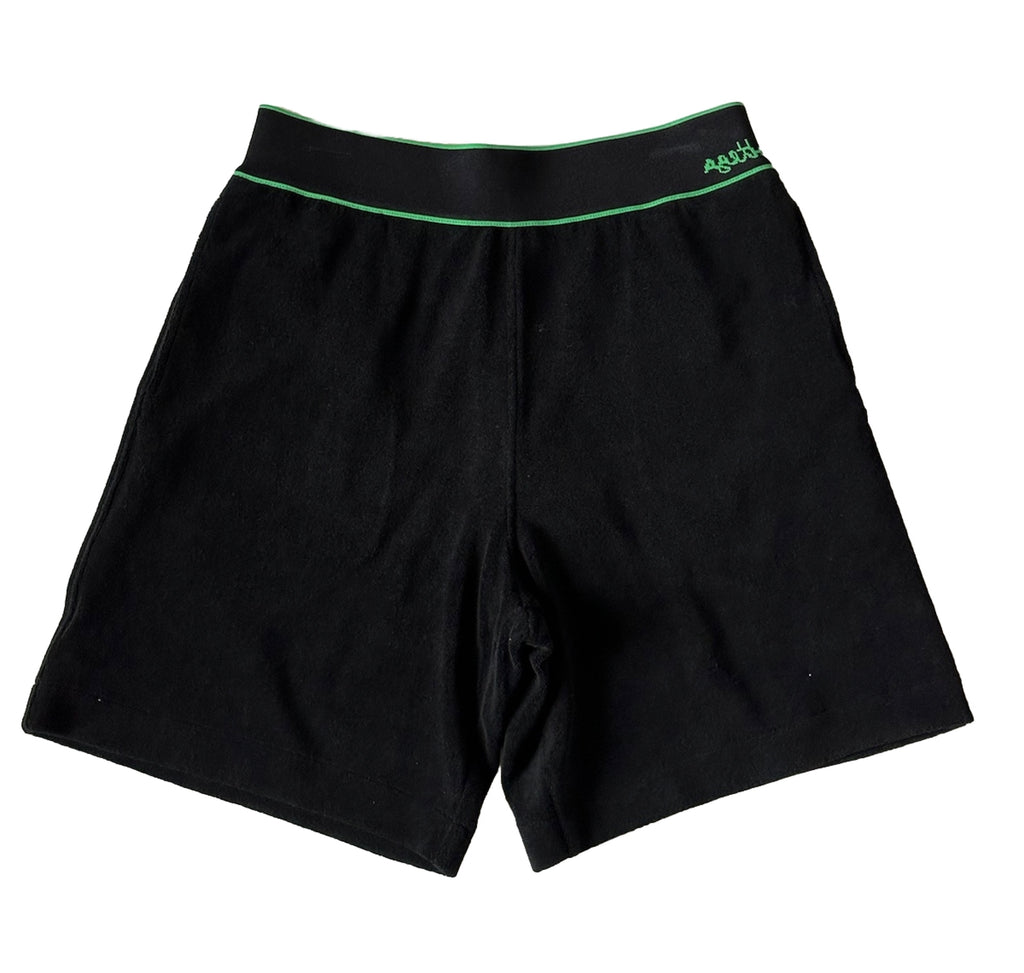 Bottega Veneta Men's Medium Weight Toweling Shorts Black Medium 702425