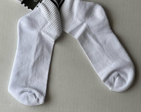 Versace Logo Socks White/Black Size L Made in Italy ICZ0003 NWT
