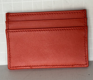 Versace Medusa Head Quilted Red Leather Card Case Wallet 1008825 NWT