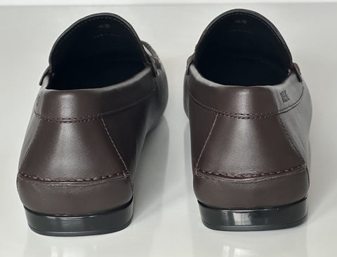 VERSACE Medusa Men's Dark Brown Leather Driver Shoes 10 US (43) 1015591 NIB $850