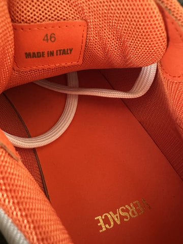 Versace Medusa Men’s White/Green/Brown Sneakers 13 US (46 Eu) 1011942 NIB $825