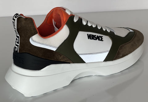 Versace Medusa Men’s White/Green/Brown Sneakers 13 US (46 Eu) 1011942 NIB $825