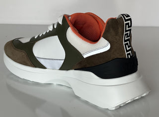Versace Medusa Men’s White/Green/Brown Sneakers 13 US (46 Eu) 1011942 NIB $825