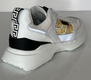 Versace Medusa Men’s White/Black/Gold Sneakers 9 US (42 Eu) 1011942 IT NIB $825