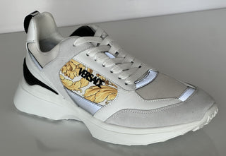 Versace Medusa Men’s White/Black/Gold Sneakers 10 US (43 Eu) 1011942 IT NIB $825