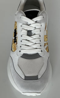 Versace Medusa Men’s White/Black/Gold Sneakers 11 US (44 Eu) 1011942 IT NIB $825