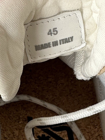 Versace Men's Jacquard Trigreca Sneakers Beige 12 US (45 Eu) IT DSU8094 NIB $950