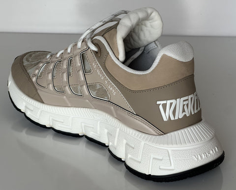 Versace Men's Jacquard Trigreca Sneakers Beige 12 US (45 Eu) IT DSU8094 NIB $950