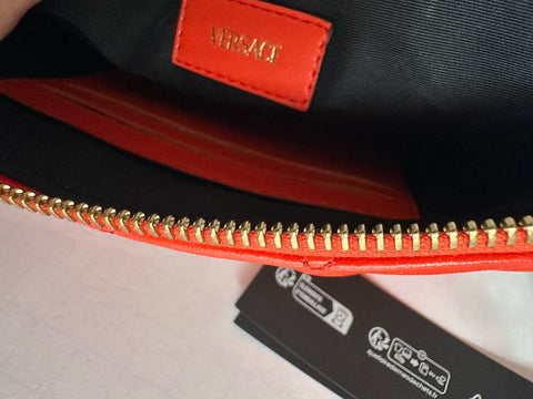 Versace Gold Medusa Head Quilted Leather Red Shoulder Bag 1019223 NWT $925