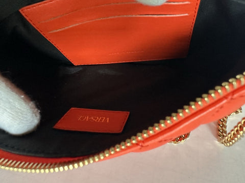 Versace Gold Medusa Head Quilted Leather Red Shoulder Bag 1019223 NWT $925