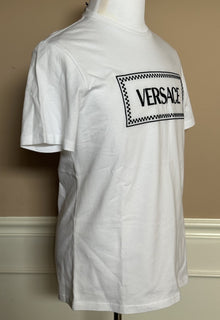 Versace White Embroidered 90s Vintage Logo T-Shirt 8 (42) 1011882 NWT $750