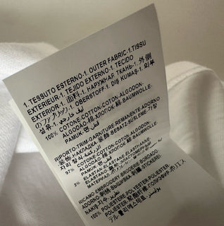 Versace White Embroidered 90s Vintage Logo T-Shirt 10 (44) 1011882 NWT $750