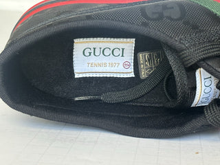 Gucci Men GG Logo Sneakers Black 13.5 US (13 Gucci) 628709 IT NIB $850