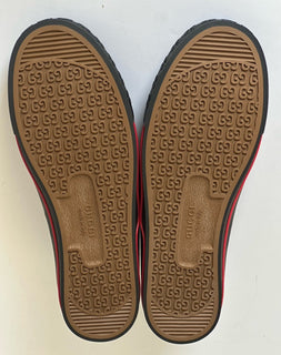Gucci Men GG Logo Sneakers Black 13.5 US (13 Gucci) 628709 IT NIB $850