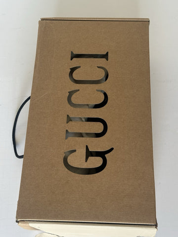Gucci Men GG Logo Sneakers Black 13.5 US (13 Gucci) 628709 IT NIB $850