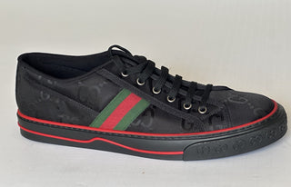 Gucci Men GG Logo Sneakers Black 13.5 US (13 Gucci) 628709 IT NIB $850