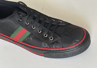 Gucci Men GG Logo Sneakers Black 13.5 US (13 Gucci) 628709 IT NIB $850