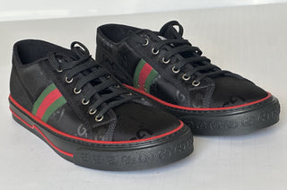 Gucci Men GG Logo Sneakers Black 13.5 US (13 Gucci) 628709 IT NIB $850