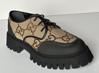 Gucci Men’s GG Logo Light-weight Shoes Black/Camel 13.5 US (13 Gucci) 699552 NIB
