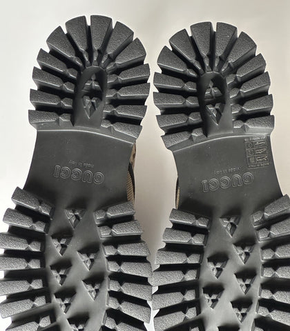 Gucci Men’s GG Logo Light-weight Shoes Black/Camel 13.5 US (13 Gucci) 699552 NIB