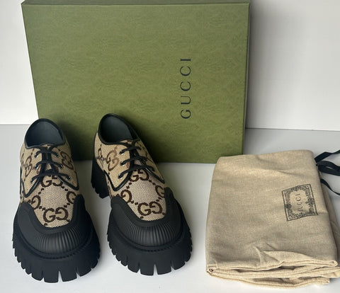 Gucci Men’s GG Logo Light-weight Shoes Black/Camel 13.5 US (13 Gucci) 699552 NIB