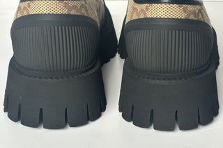 Gucci Men’s GG Logo Light-weight Shoes Black/Camel 13.5 US (13 Gucci) 699552 NIB