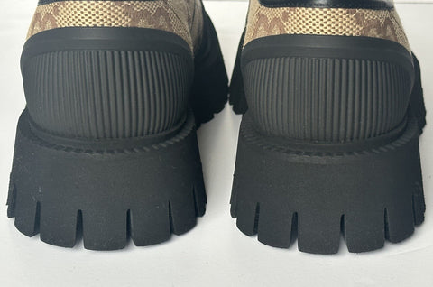 Gucci Men’s GG Logo Light-weight Shoes Black/Camel 13.5 US (13 Gucci) 699552 NIB