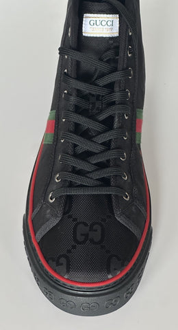 Gucci Men GG Logo High Top Sneakers Black 15.5 US (15 Gucci) 628717 IT NIB $820