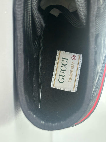 Gucci Men GG Logo High Top Sneakers Black 15.5 US (15 Gucci) 628717 IT NIB $820